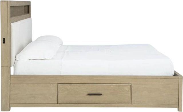 Signature Design by Ashley® Calmoro Gray Queen Storage Bookcase Bed-4
