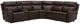 Liberty Furniture Blair 6-Piece Cognac Leather Power Reclining Sectional-0