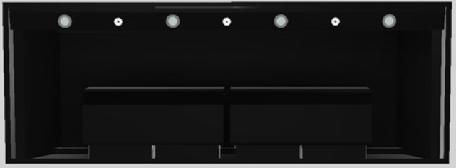 Vent-A-Hood® Designer Series 66" Black Wall Mounted Range Hood-1