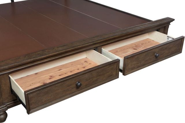 aspenhome® Oxford Cocoa King Sleigh Storage Bed-4