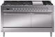 Ilve® Nostalgie II Series 60" Stainless Steel Pro Style Dual Fuel Range-0