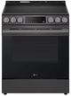 LG 30" PrintProof™ Black Stainless Steel Slide-In Electric Range with Fan Convection-0