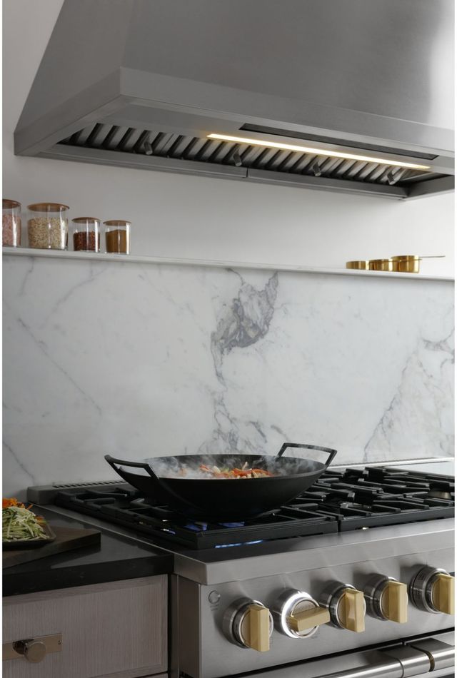 Monogram® Statement Collection 36" Stainless Steel Wall Mounted Range Hood-9