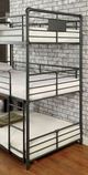 Furniture of America® Olga I Antique Black Twin/Twin Triple Bunk Bed-2