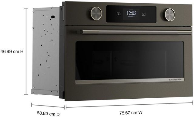 KitchenAid® 1.4 Cu. Ft. Black Ore Built In Microwave with Air Fry-1