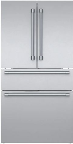 Thermador® 36 in. 20.4 Cu. Ft. Stainless Steel Counter Depth  French Door Refrigerator