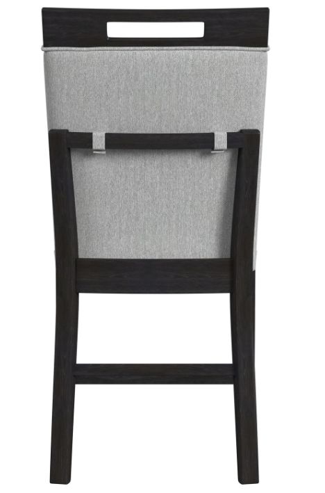 Elements International Transcend Charcoal/Light Gray Counter Side Chair-4