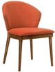 Armen Living Juno 2-Piece Orange Dining Side Chairs-0
