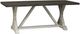 Liberty Furniture Willowrun Weathered Gray Trestle Table with Rustic White Base-0