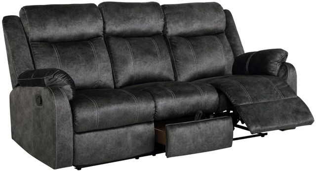Global Furniture USA U7303 Domino Granite Manual Reclining Sofa-0
