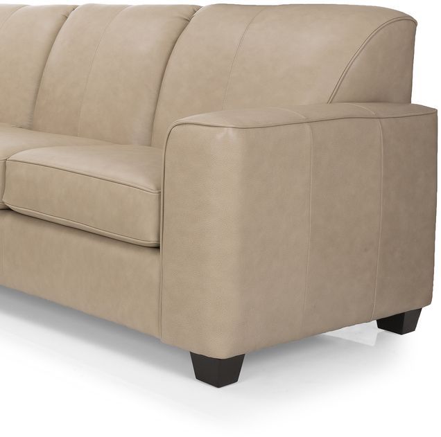 Decor-Rest® Furniture LTD 3705 2-Piece Beige Leather Sectional Sofa-1