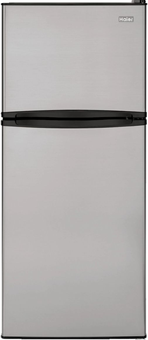 Haier 24" 9.8 Cu. Ft. Stainless Steel Top Freezer Refrigerator-0