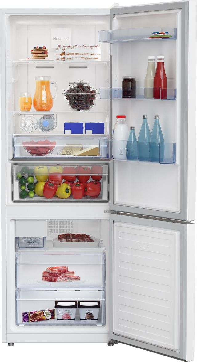 Beko 24" 11.2 Cu. Ft. White Counter Depth Bottom Freezer Refrigerator-2