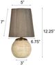 Stylecraft Tamara Day Beige Rosalind 12"H Accent Lamp-2