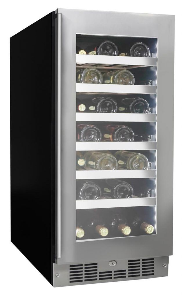 Silhouette® Tuscany 15" 3.1 Cu Ft. Stainless Steel Wine Cooler-3