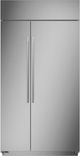 Monogram® 42" 25.1 Cu. Ft. Stainless Steel Built-In Side-by-Side Refrigerator-0
