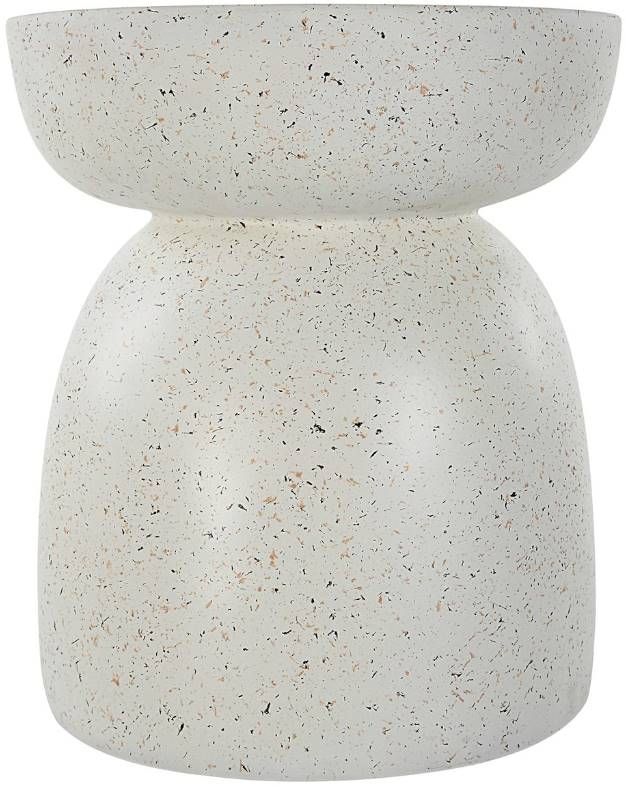 Uttermost® Inhale Matte White Accent Table-0