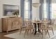 Artisan & Post by Vaughan-Bassett Dovetail Bleached White 60" Round Dining Table with Black Base-1