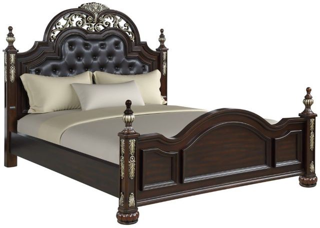 New Classic® Home Furnishings Maximus 4-Piece Madeira King Panel Bedroom Set-2