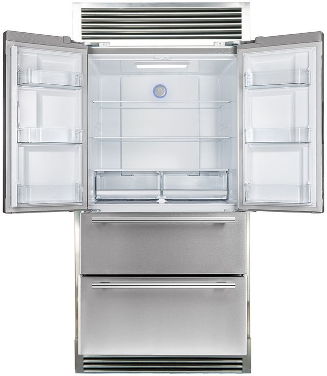 FORNO® Alta Qualita 40 in. 19.3 Cu. Ft. Stainless Steel French Door Refrigerator-2