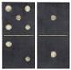 Olliix by INK+IVY Two Black Dominos Gel Coated Printed Canvas 2 Piece Set-0