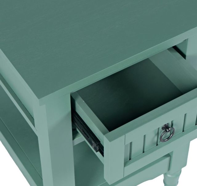 Jofran Inc. Westport Fern Green Leg Chairside Table-3