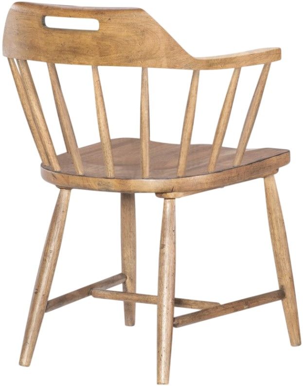 Legacy Classic Vintage Market Barnwood Oak Spindle-Back Dining Side Chair-2
