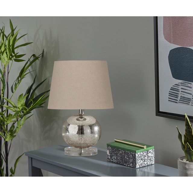 Adesso® White Globe Table Lamp-1