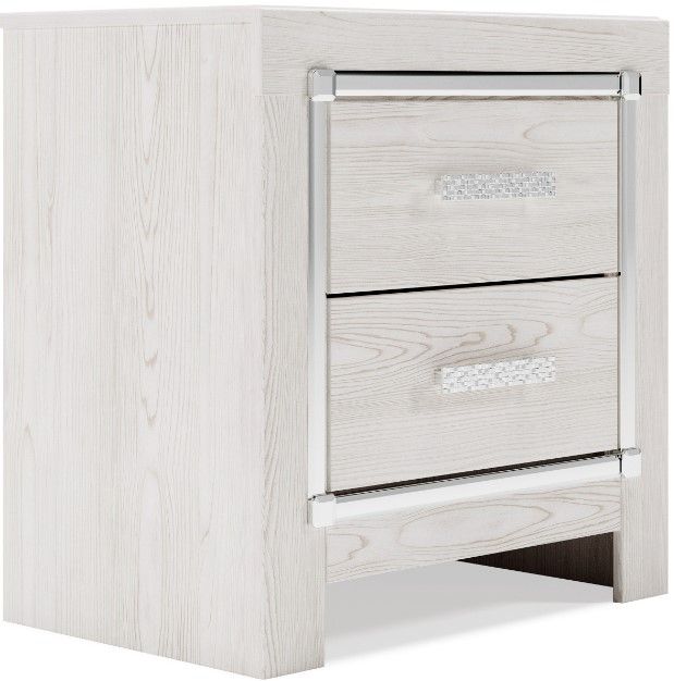 Signature Design by Ashley® Altyra 5-Piece White King Panel Headboard Bed Set-4