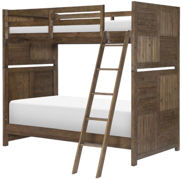 Legacy Classic Summer Camp Tree House Brown Youth Twin/Full Bunk Bed -0