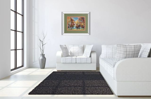 Classy Art Kaleidoscope by Jmp Mirror Framed Wall Art-2
