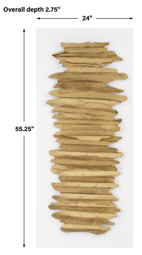 Uttermost® Lev Gold/White Wall Art Decor-2