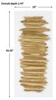 Uttermost® Lev Gold/White Wall Art Decor-2