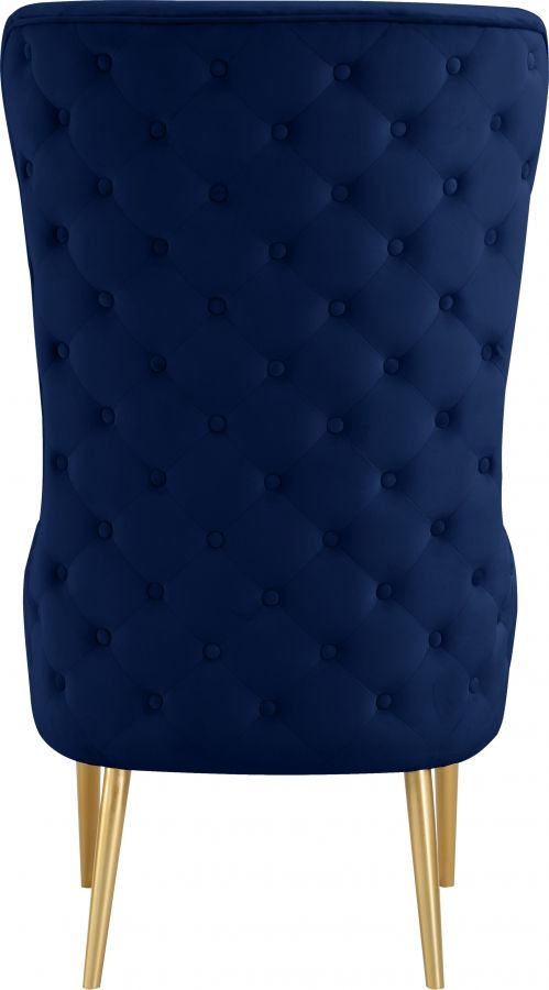 Meridian Furniture Alexander Navy Velvet Accent Chair-1