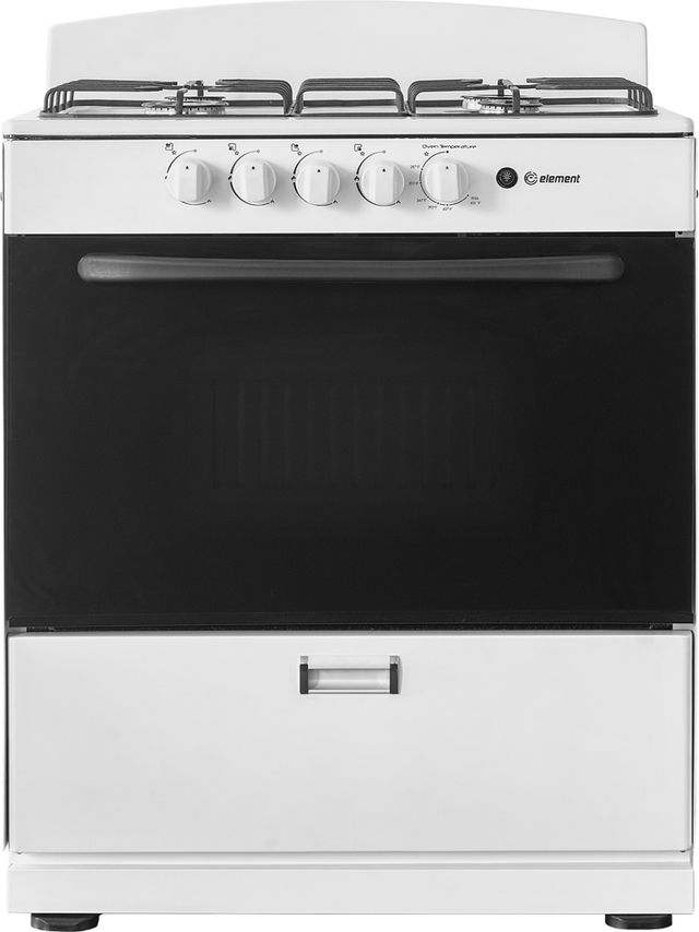 Element® 30" White Freestanding Gas Range-0