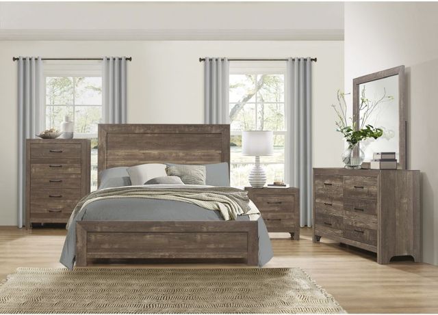 Mazin Furniture Corbin Rustic Brown Full Youth Bed-2