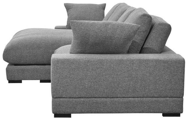Moe's Home Collection Plunge 2-Piece Anthracite L-Shaped Sectional and Reversible Chaise-2