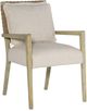 Hooker® Furniture Surfrider Driftwood/Zuri Cream Dining Arm Chair-0