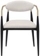 Coaster® Alexis Beige/Black Dining Arm Chair-1