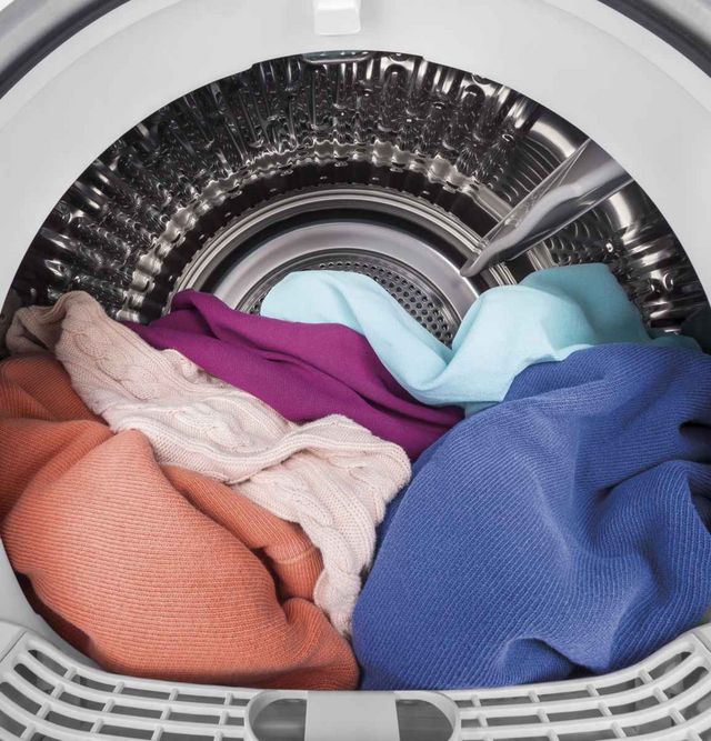 GE® 4.1 Cu. Ft. White Front Load Ventless Electric Dryer-6