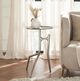 Renwil® Tosca Antique Nickel Side Table-1