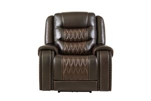 Drew & Jonathan Home Leather Power Recliner with Power Headrest