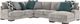 Ashley® Bardarson 4-Piece Silver Right-Arm Facing Loveseat Sectional and Chaise-0