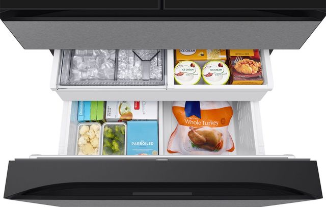Samsung Bespoke 36" 28.6 Cu. Ft. Charcoal Glass/Stainless Steel French Door Refrigerator with AI Family Hub™-4