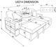 Global Furniture USA U0214 2-Piece Gray L-Shaped Sectional with Chaise and Pull Out Sofa Bed -2