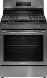 Frigidaire Gallery® 30" Smudge-Proof® Black Stainless Steel Freestanding Gas Range