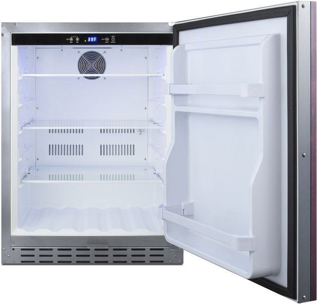 Summit® 24" 4.2 Cu. Ft. Panel Ready Built-In Outdoor Refrigerator-3