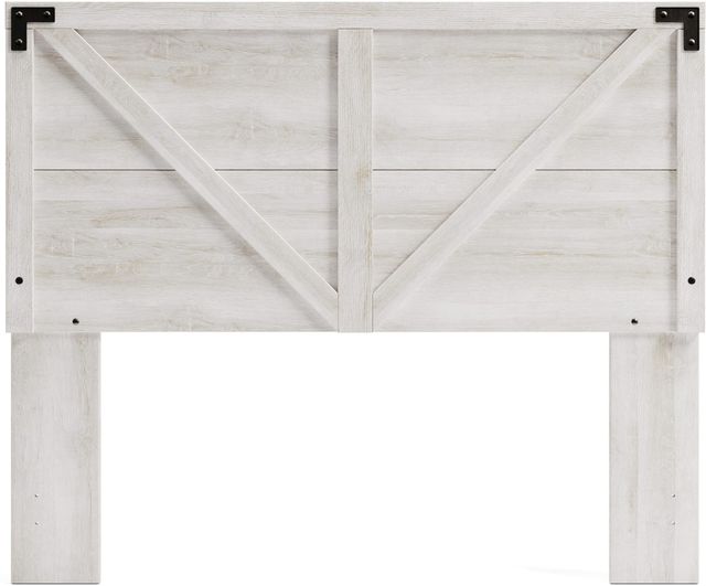 Signature Design by Ashley® Shawburn 4-Piece Whitewash Queen Panel Headboard Bed Set-1