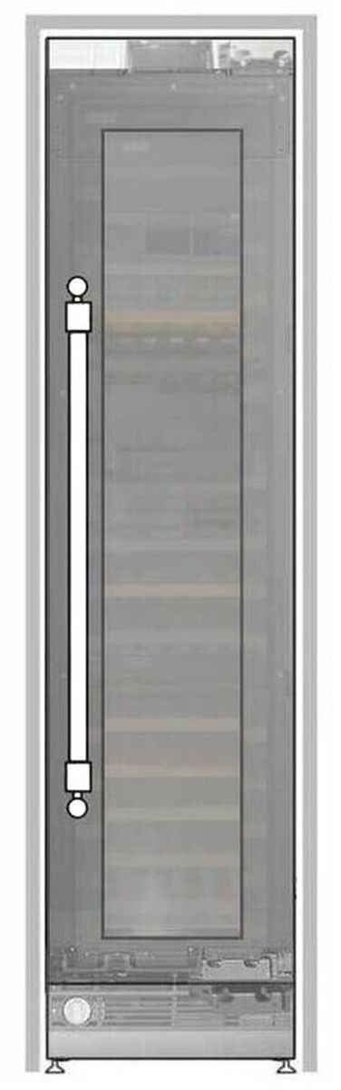 Ilve® 24'' 12.4 Cu. Ft. Panel Ready Built-In Wine Column -0