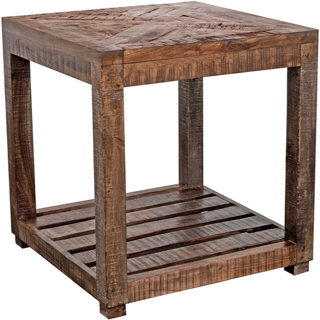 Porter International Designs Gunnison Warm Brown End Table-0